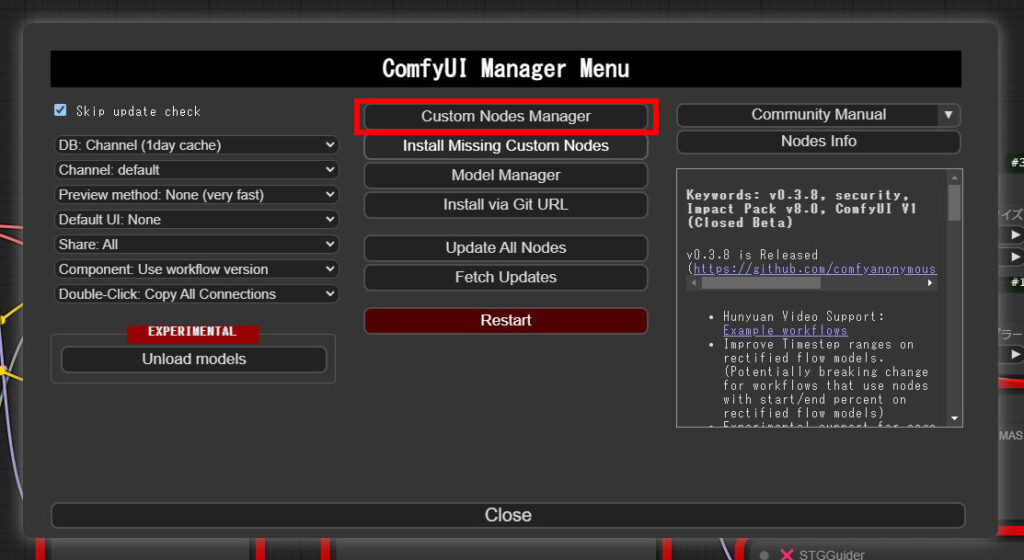 ComfyUI Custom Nodes Manager