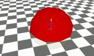 球体のGizmosを表示した例