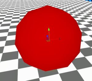 Gizmos.DrawCubeで球体のギズモを描画した例