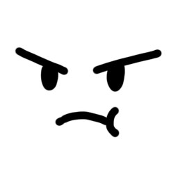 怒りの表情
