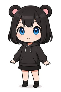 ちびキャラ版のくろくまちゃん