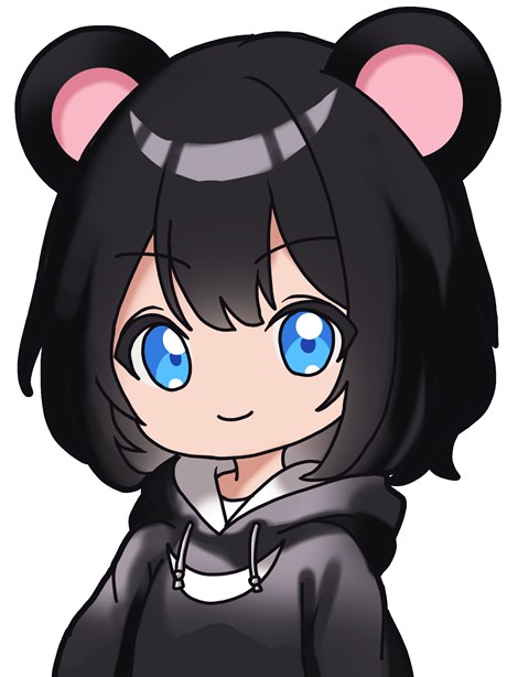 ツキノワグマがモチーフの女の子のキャラクター「くろくまちゃん」(くろくま作)