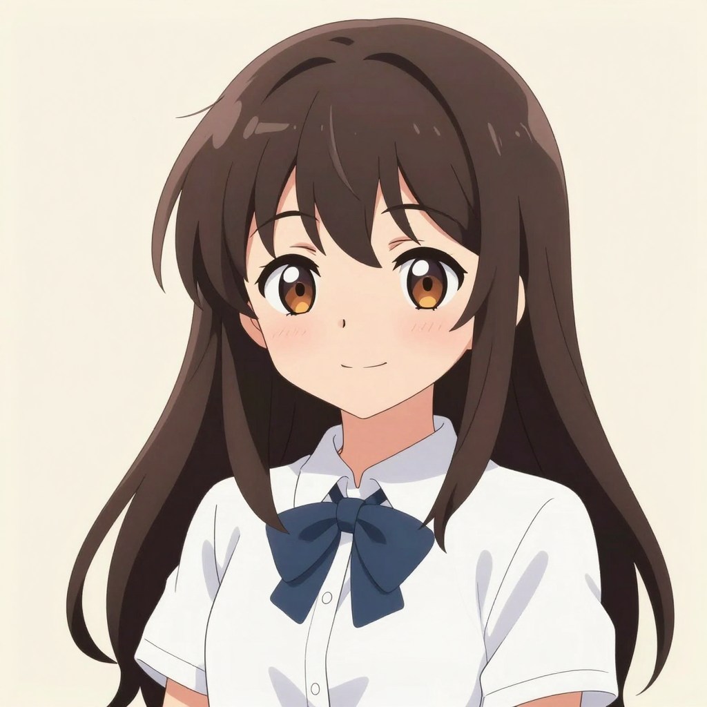 Z-Image-Turboで生成した、アニメ風の美少女イラストの例