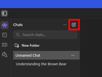 新しいチャットの作成方法