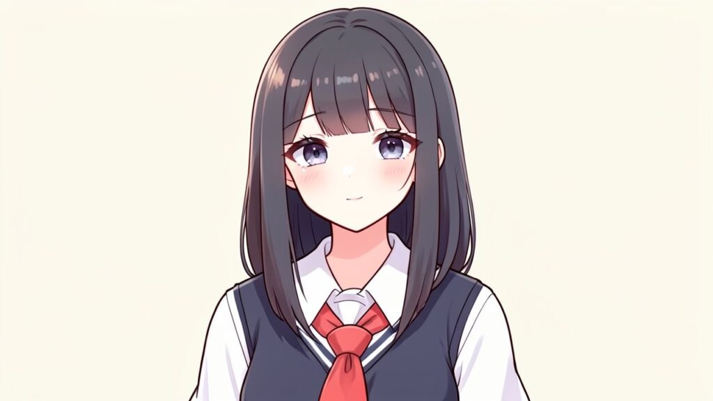 FLUX.2 [klein]で生成した、アニメ風の美少女イラスト