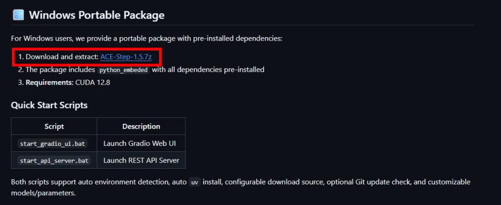 ACE-Step 1.5 ダウンロード先