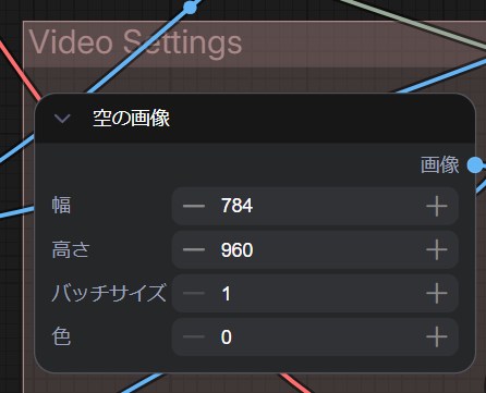 動画の解像度の指定方法