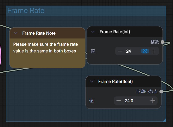 動画のフレームレートの設定