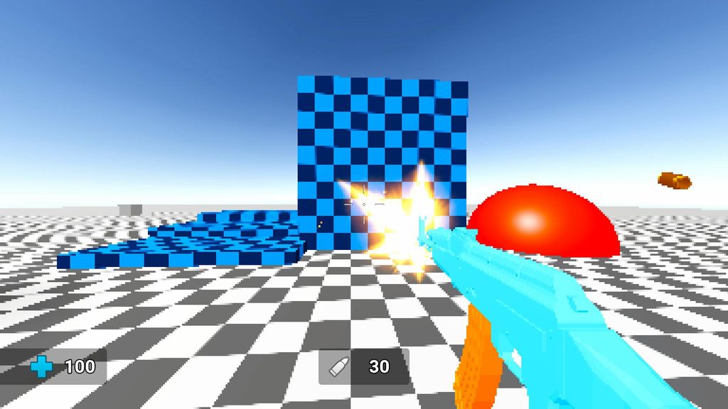 低解像度のゲームグラフィックの例