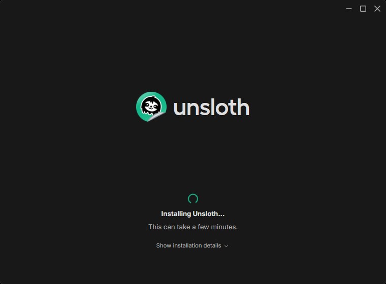 Unsloth Desktop インストール方法(2)