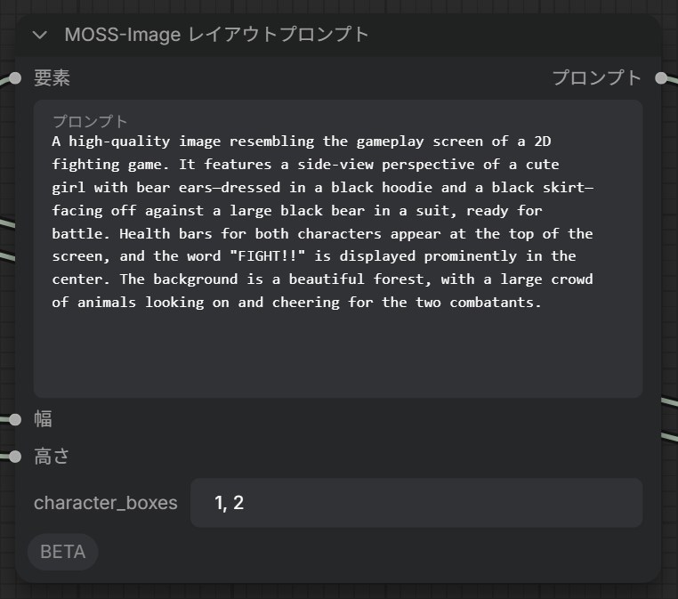 MOSS-Image レイアウトプロンプトノード